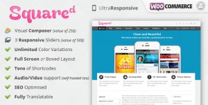 Squared Responsive Premium WordPress And Buddypress Theme