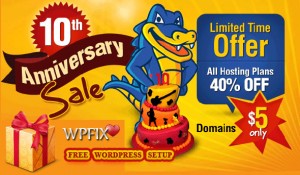 free wordpress setup hostgatorm promo